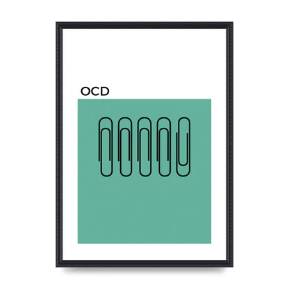 Ocd Art For The Home - A2 framed