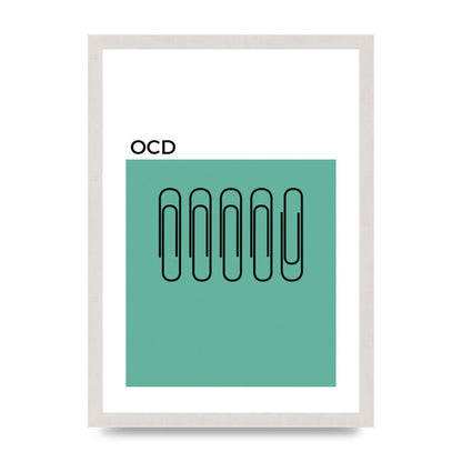 Ocd Art For The Home - A3 framed
