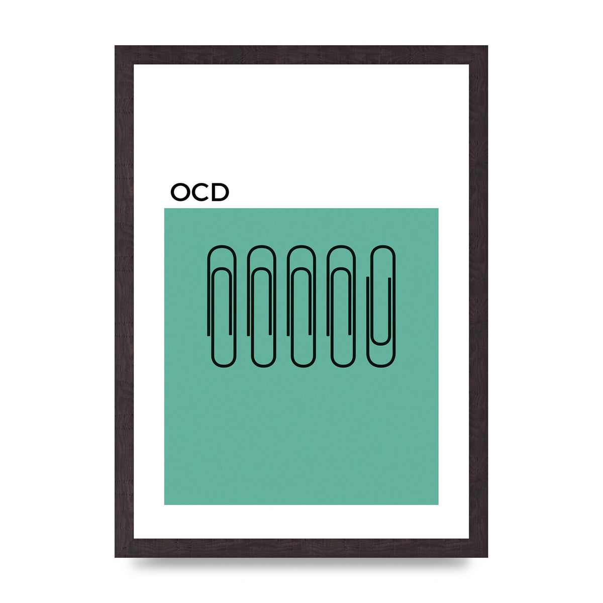 Ocd Art For The Home - A3 framed