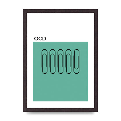 Ocd Art For The Home - A3 framed