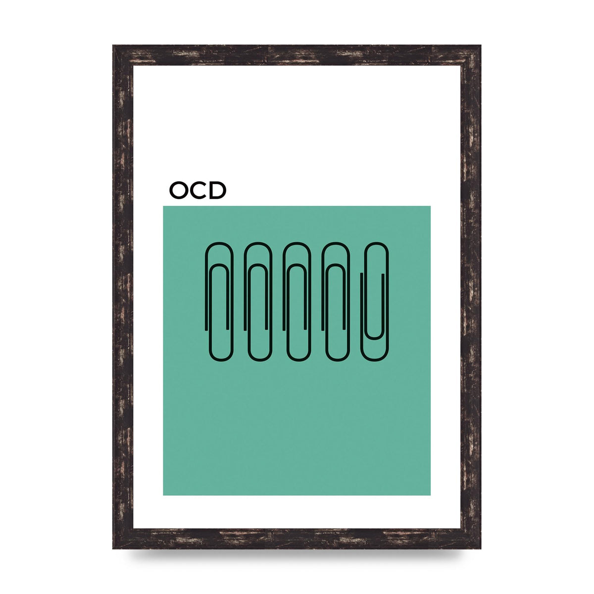 Ocd Art For The Home - A3 framed