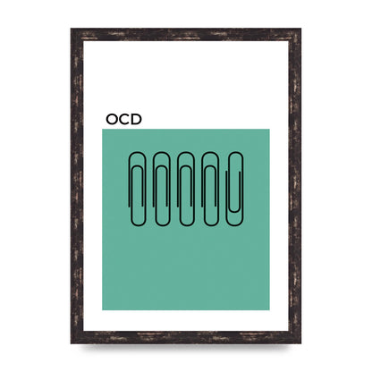 Ocd Art For The Home - A3 framed