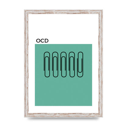 Ocd Art For The Home - A3 framed