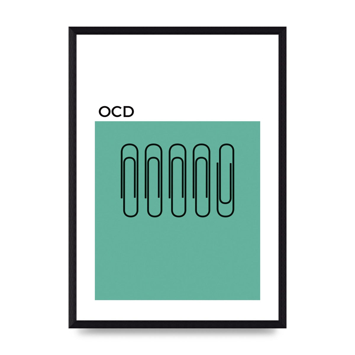 Ocd Art For The Home - A3 framed
