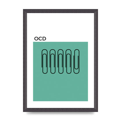 Ocd Art For The Home - A3 framed