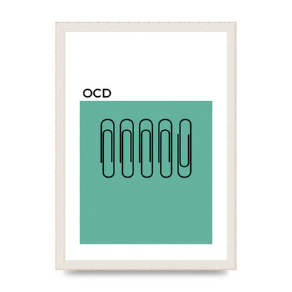 Ocd Art For The Home - A3 framed