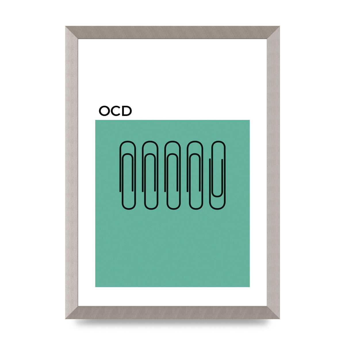 Ocd Art For The Home - A3 framed