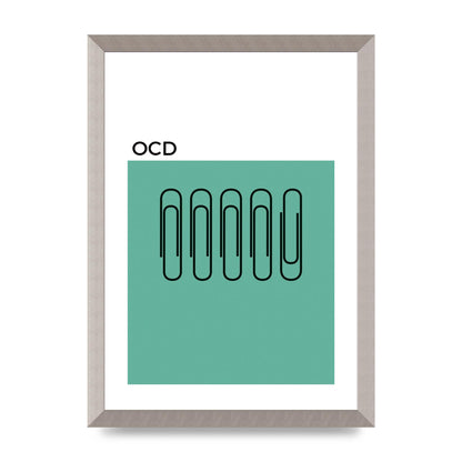 Ocd Art For The Home - A3 framed