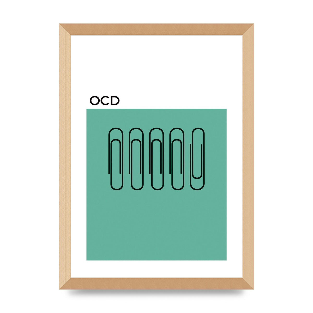 Ocd Art For The Home - A3 framed