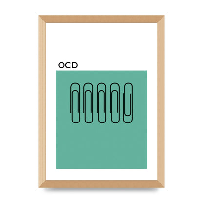 Ocd Art For The Home - A3 framed