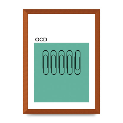 Ocd Art For The Home - A3 framed