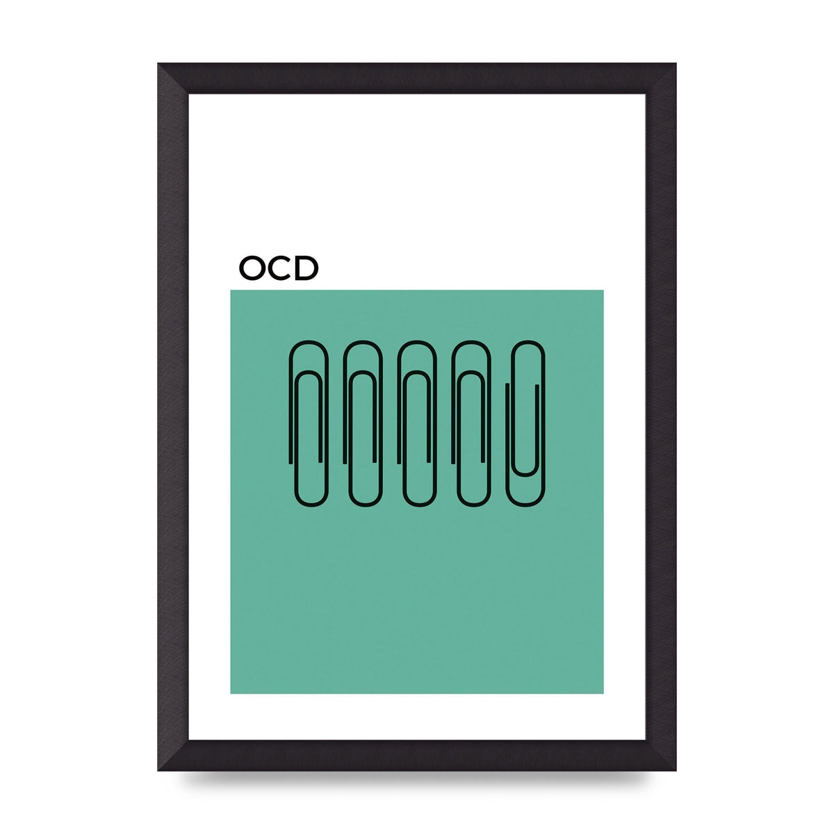 Ocd Art For The Home - A3 framed