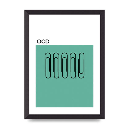 Ocd Art For The Home - A3 framed