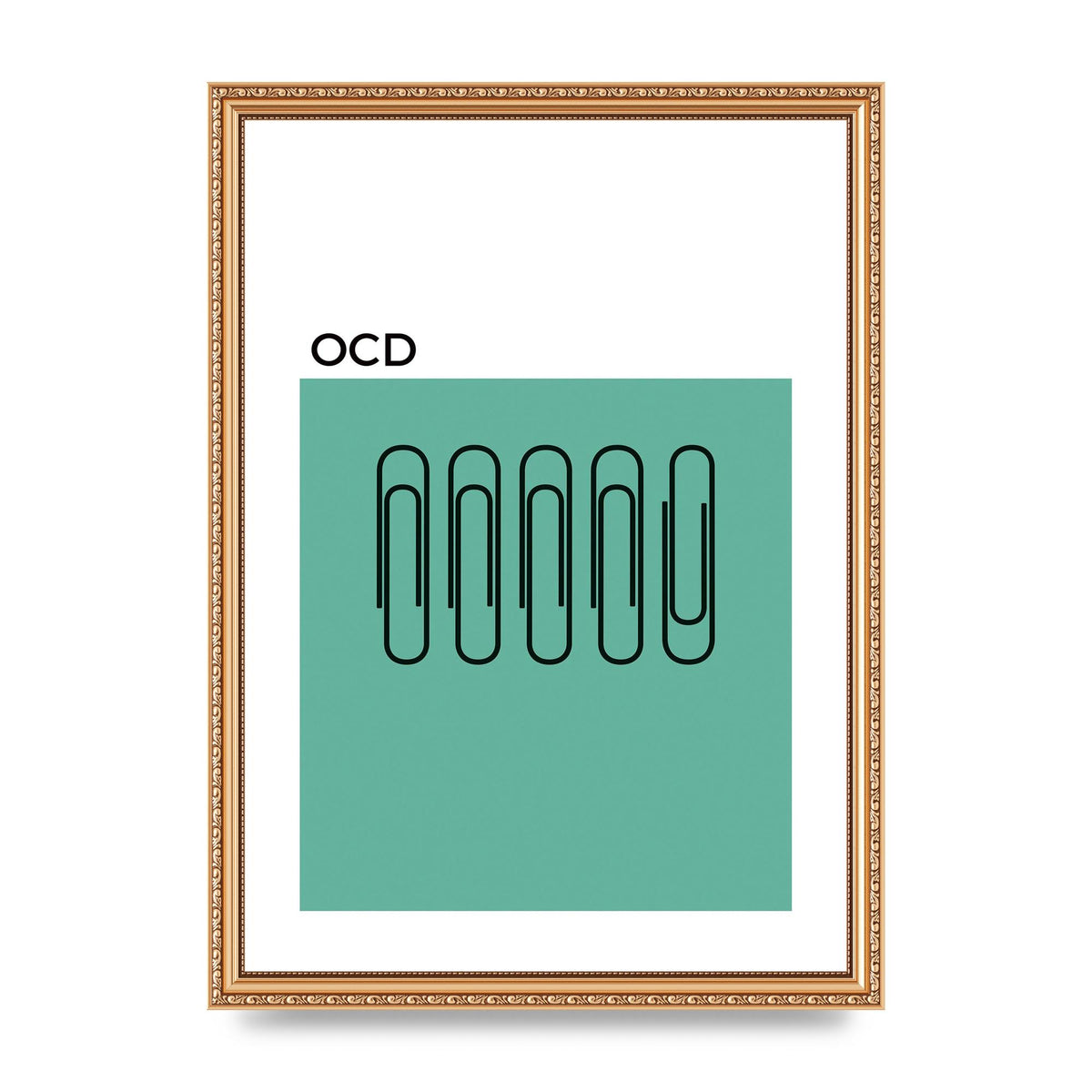 Ocd Art For The Home - A3 framed