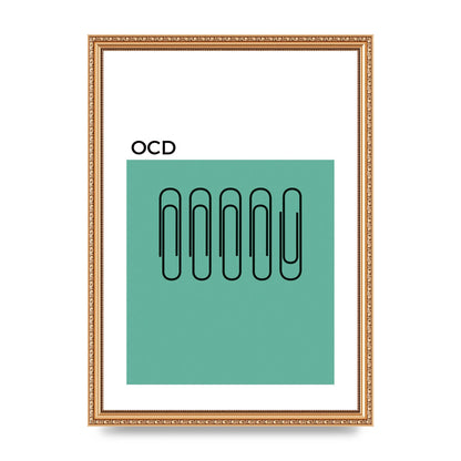 Ocd Art For The Home - A3 framed