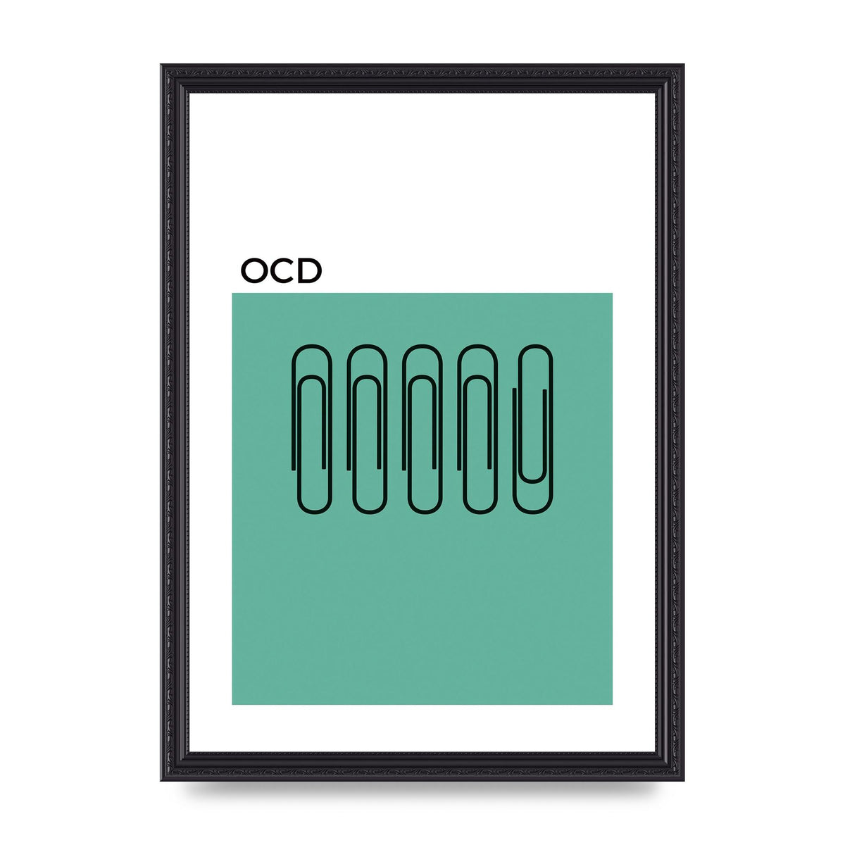 Ocd Art For The Home - A3 framed