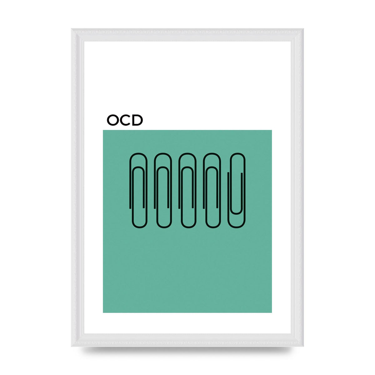 Ocd Art For The Home - A3 framed