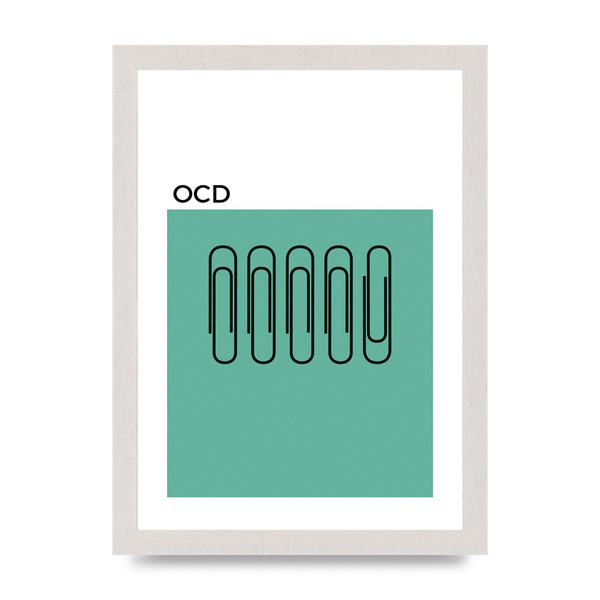 Ocd Art For The Home - A4 framed