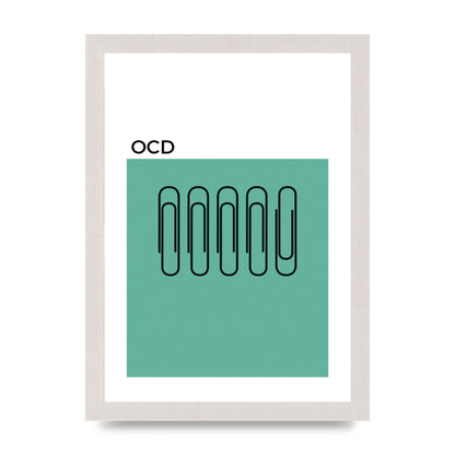 Ocd Art For The Home - A4 framed