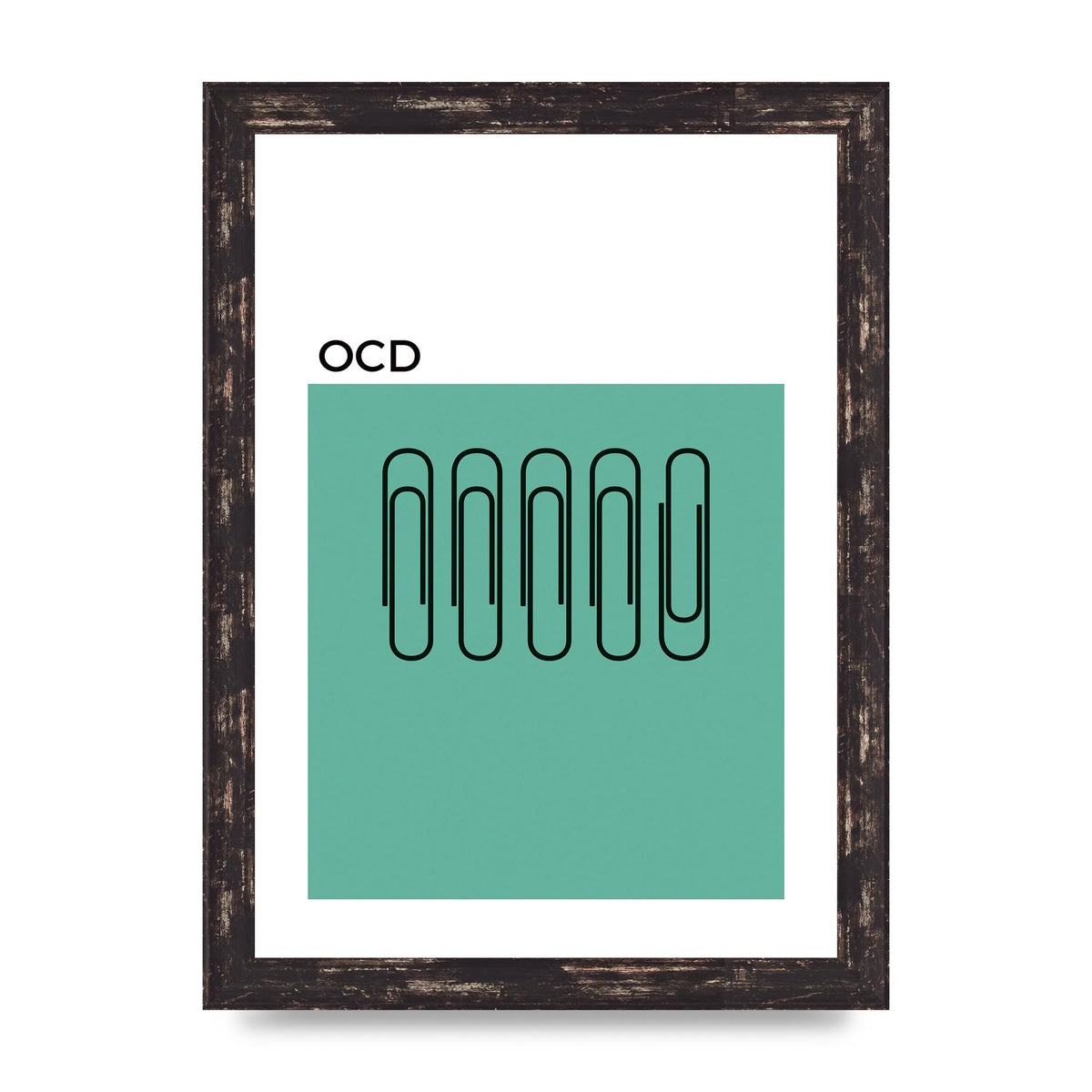 Ocd Art For The Home - A4 framed