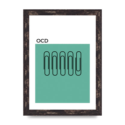 Ocd Art For The Home - A4 framed