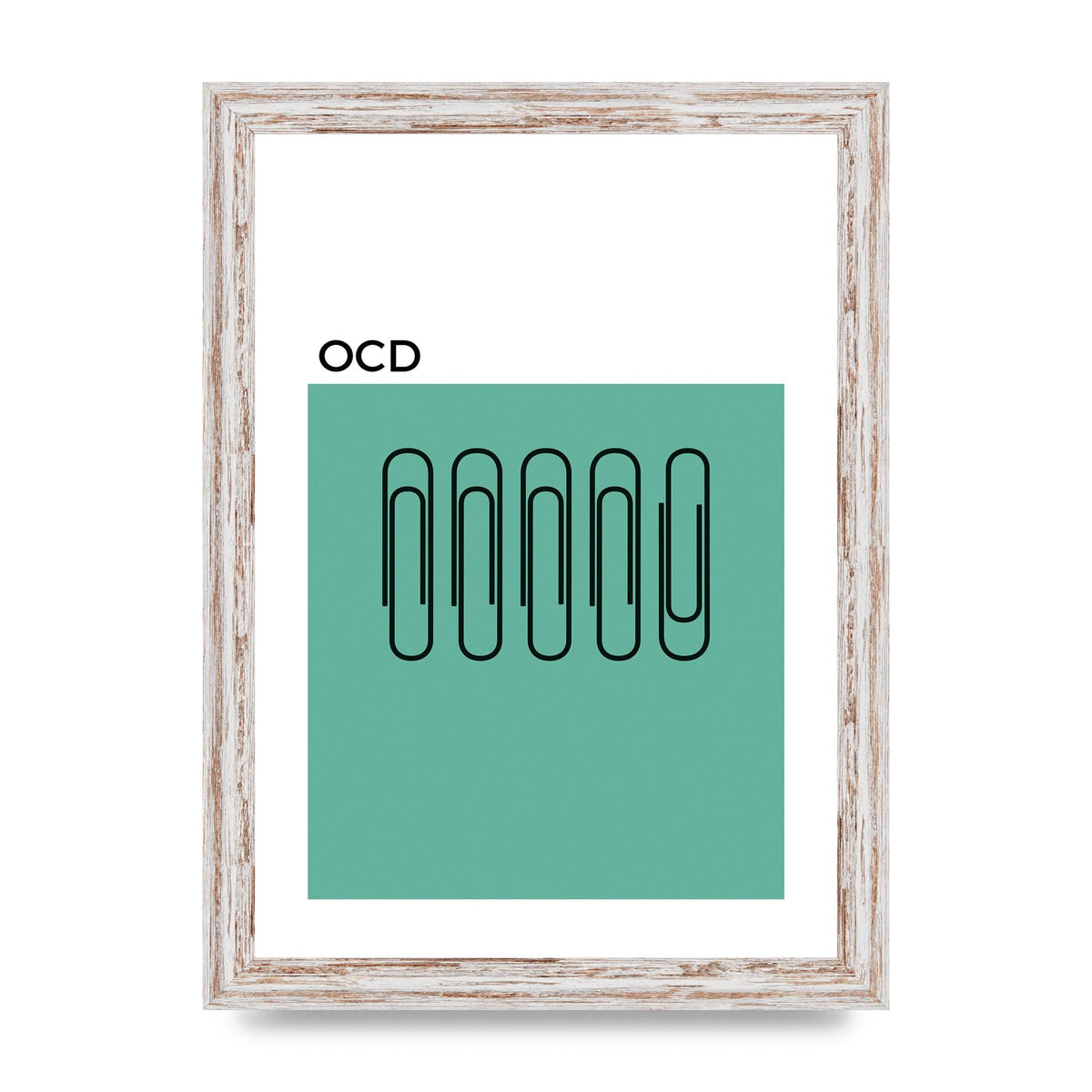 Ocd Art For The Home - A4 framed