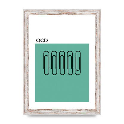 Ocd Art For The Home - A4 framed