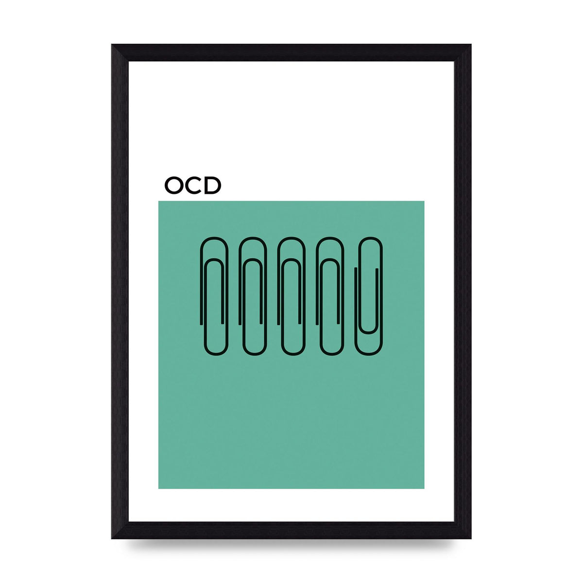 Ocd Art For The Home - A4 framed