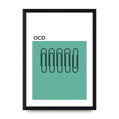 Ocd Art For The Home - A4 framed