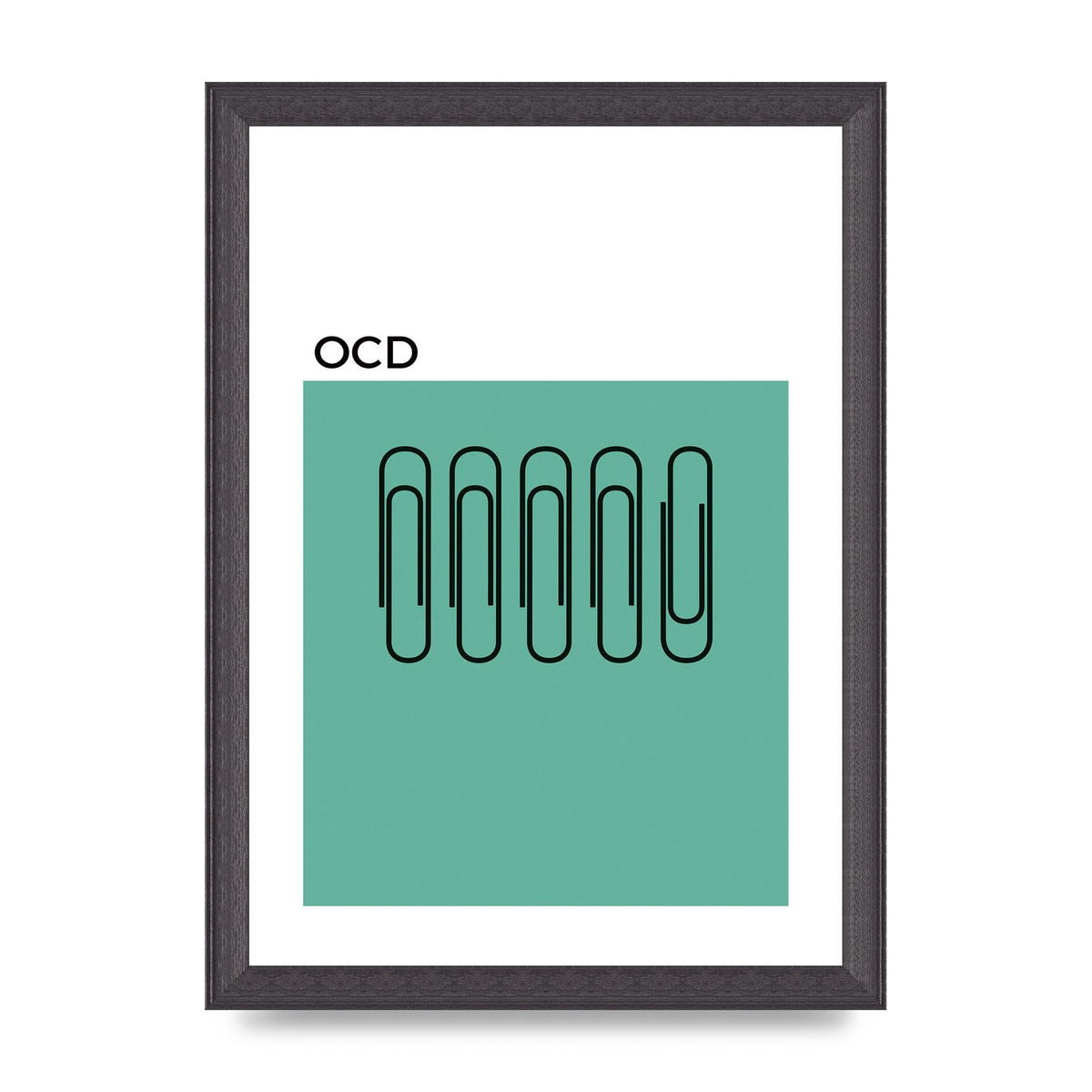 Ocd Art For The Home - A4 framed