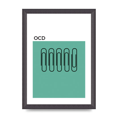 Ocd Art For The Home - A4 framed
