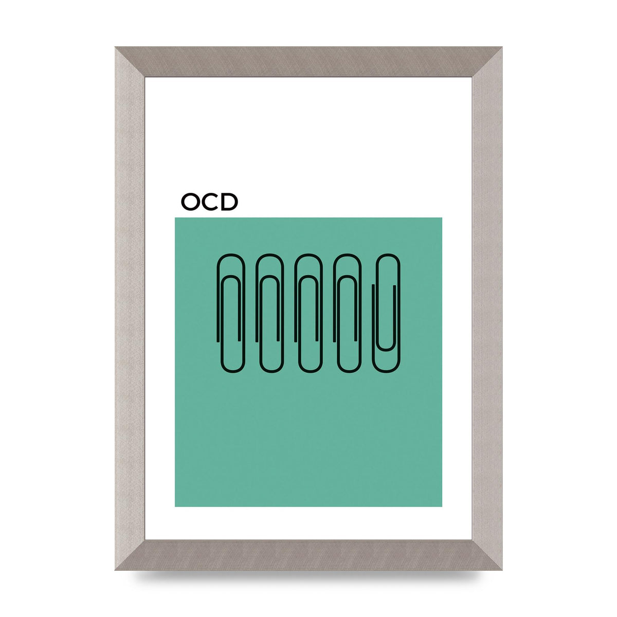 Ocd Art For The Home - A4 framed