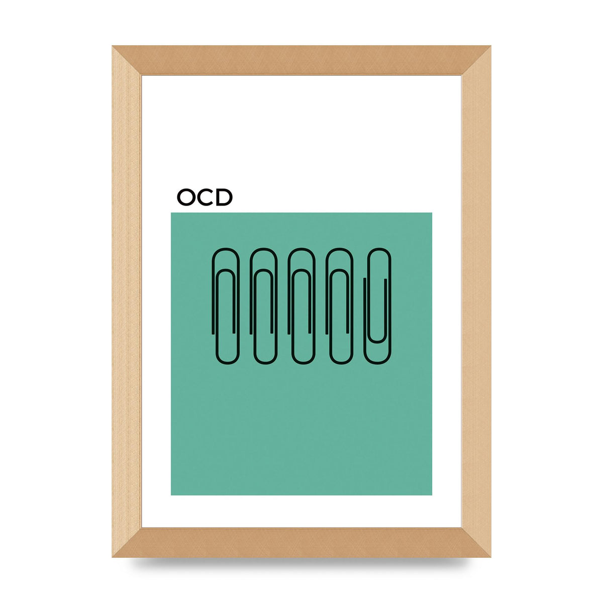 Ocd Art For The Home - A4 framed