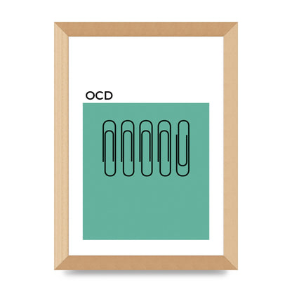 Ocd Art For The Home - A4 framed