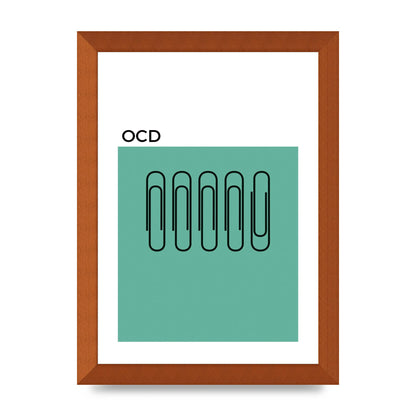 Ocd Art For The Home - A4 framed