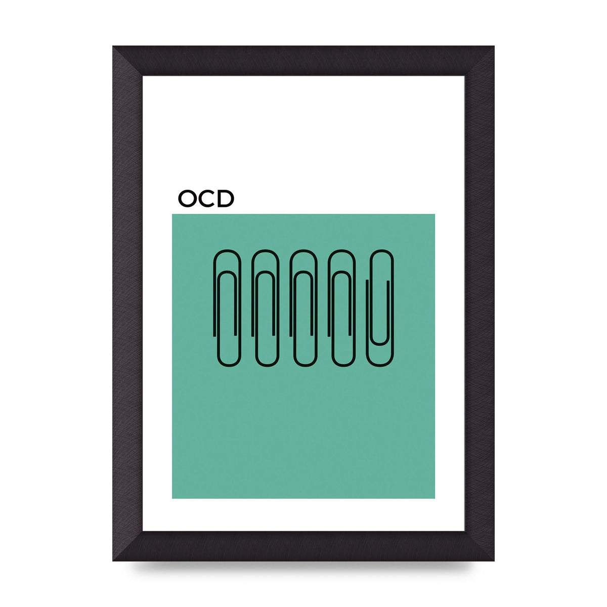 Ocd Art For The Home - A4 framed