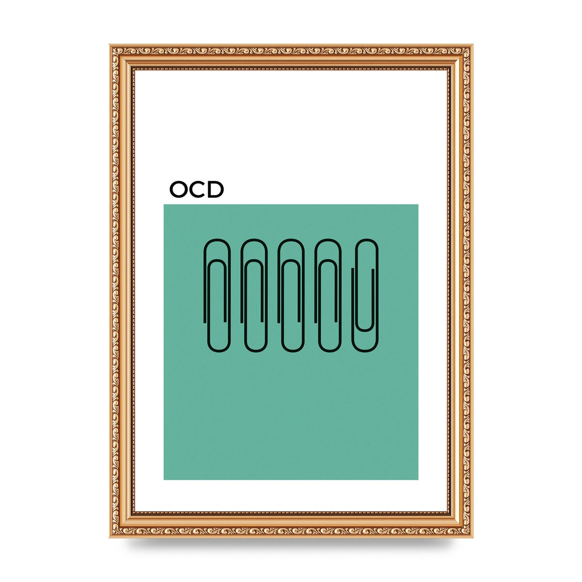 Ocd Art For The Home - A4 framed