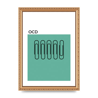 Ocd Art For The Home - A4 framed