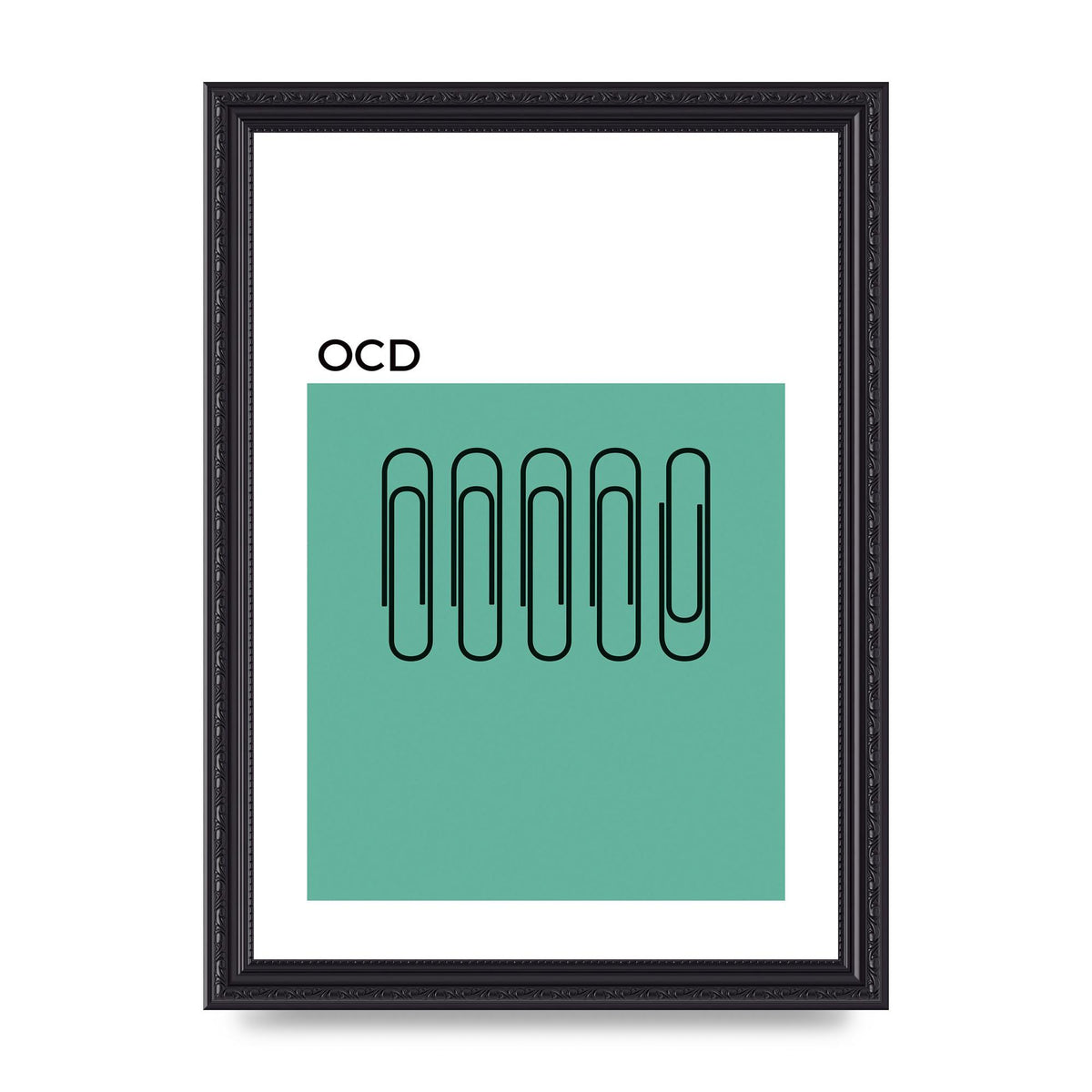 Ocd Art For The Home - A4 framed