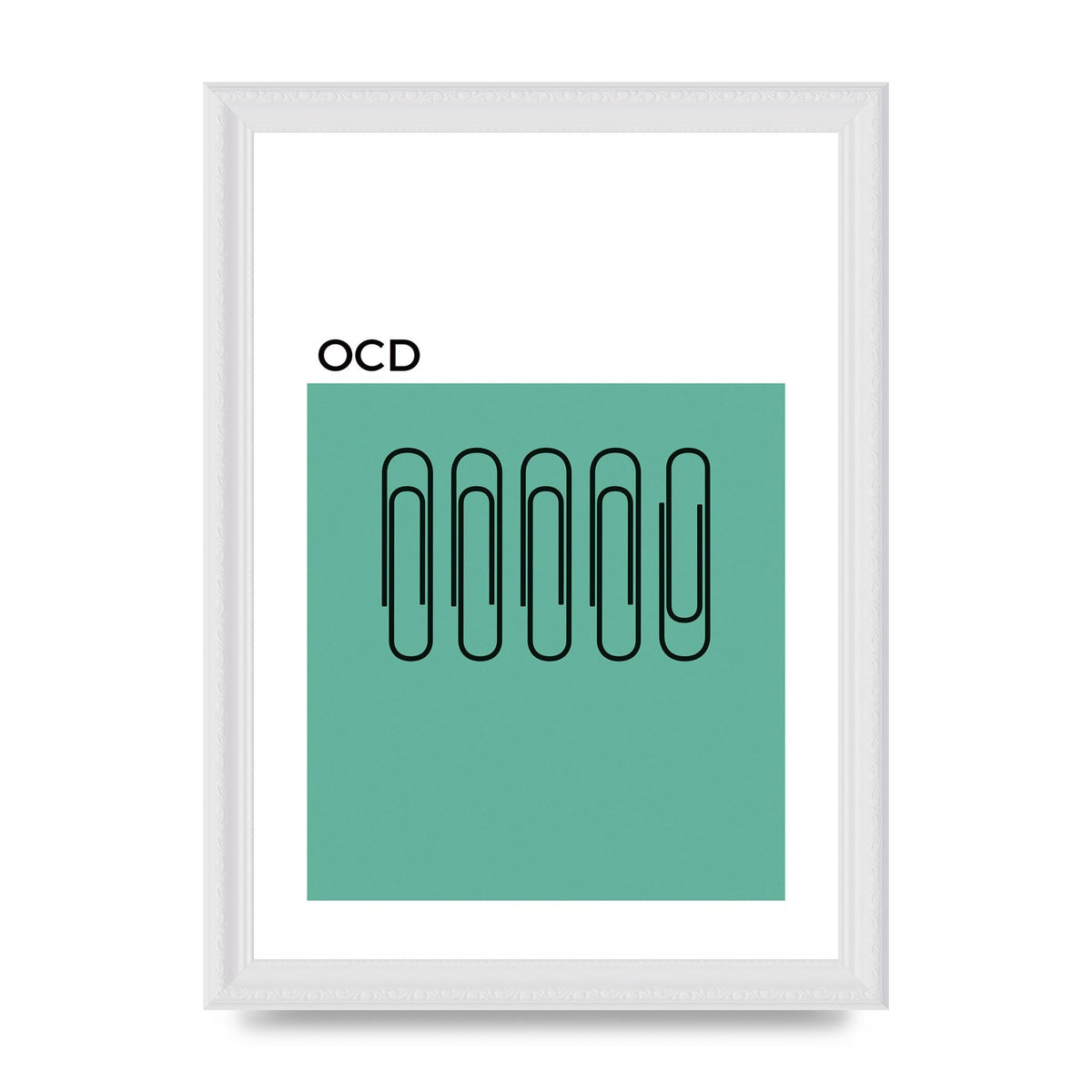 Ocd Art For The Home - A4 framed
