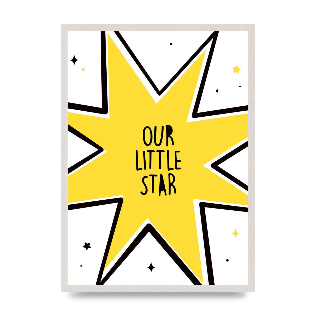Our Little Star Wall Art - A2 framed