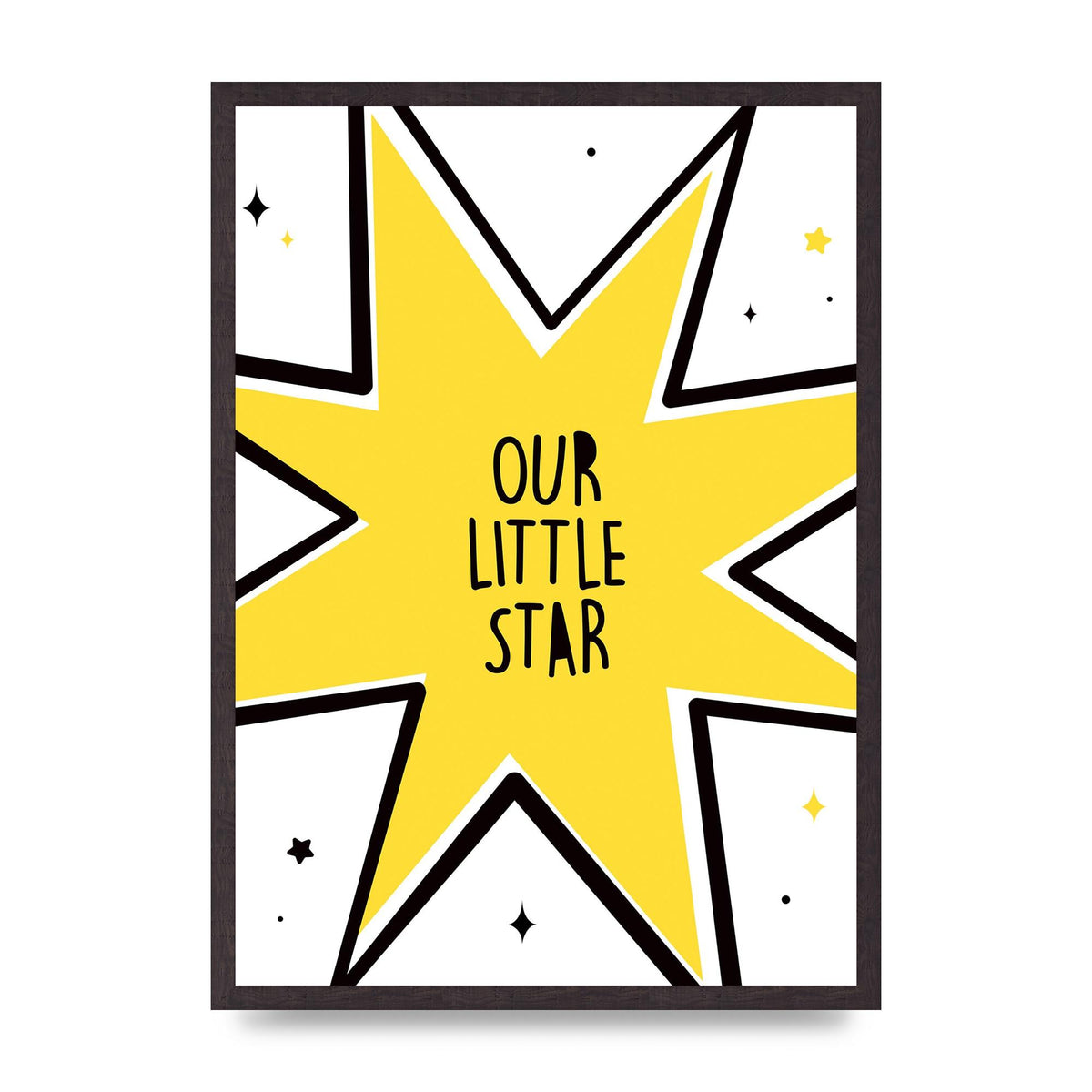Our Little Star Wall Art - A2 framed
