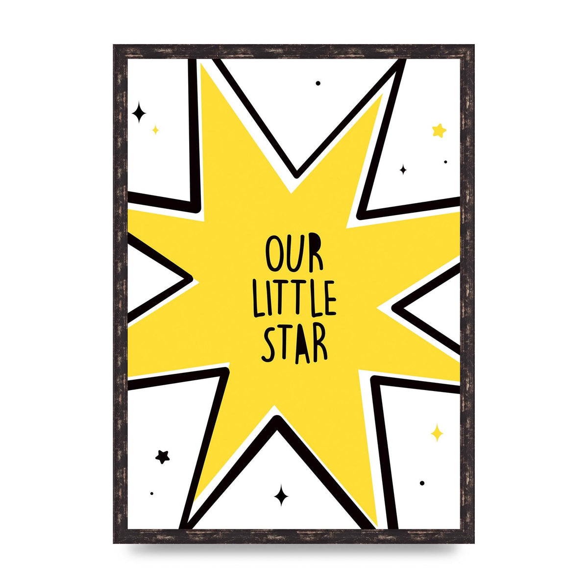 Our Little Star Wall Art - A2 framed