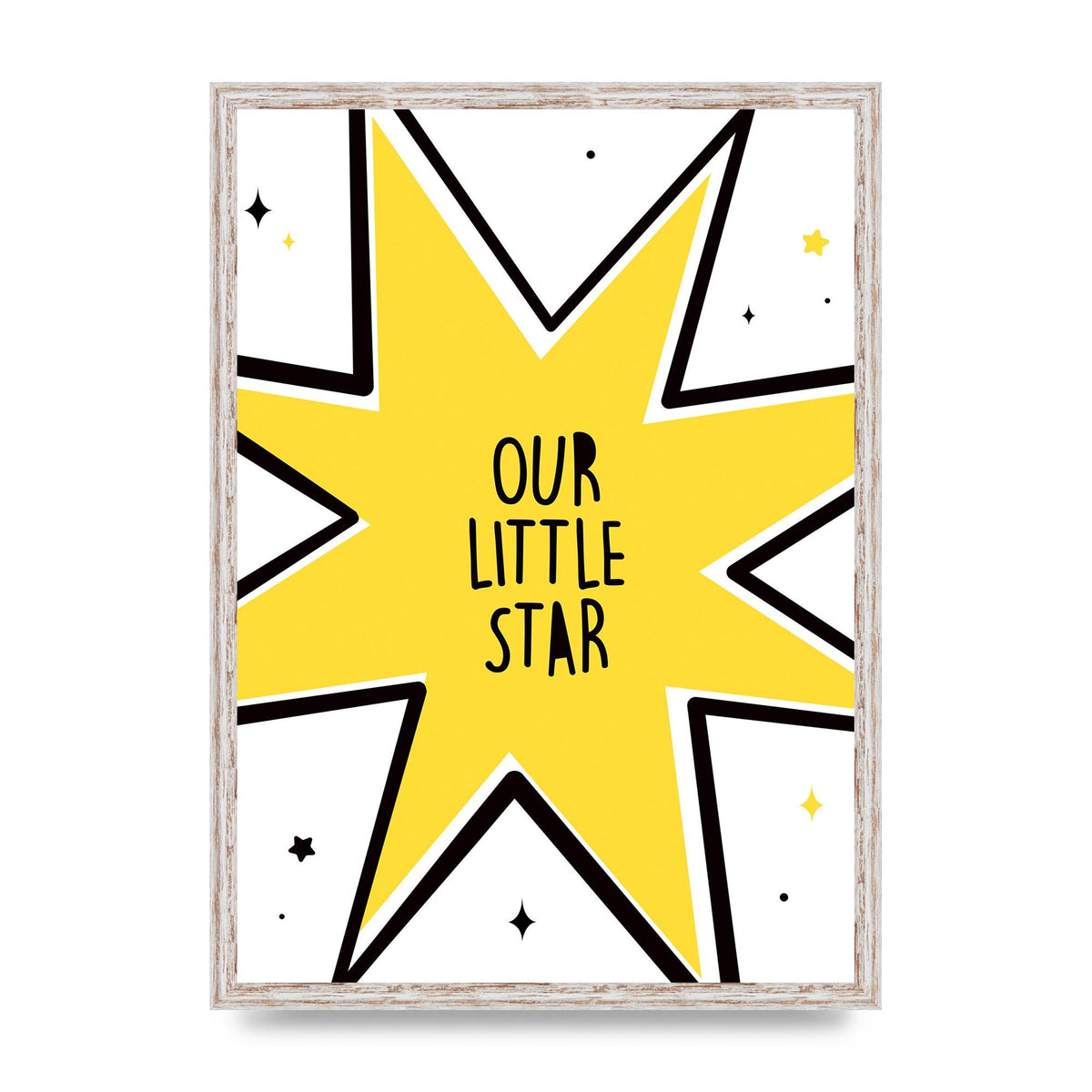 Our Little Star Wall Art - A2 framed