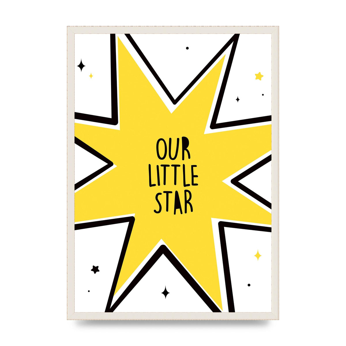 Our Little Star Wall Art - A2 framed