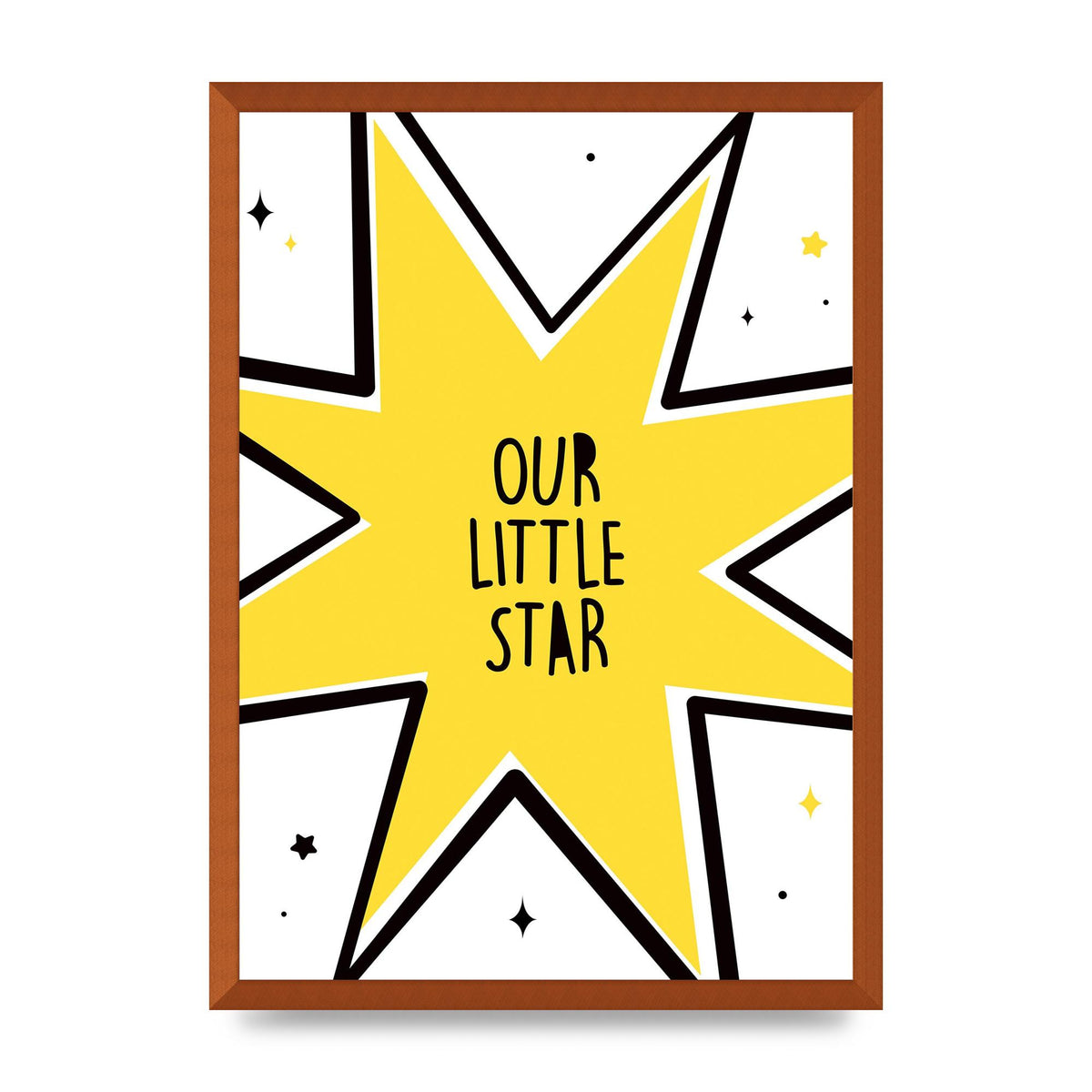 Our Little Star Wall Art - A2 framed