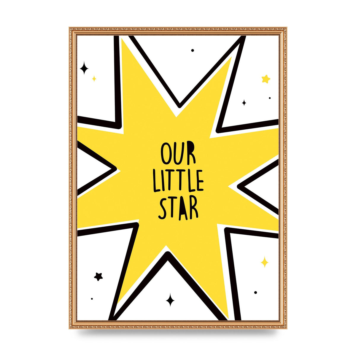 Our Little Star Wall Art - A2 framed