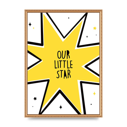 Our Little Star Wall Art - A2 framed
