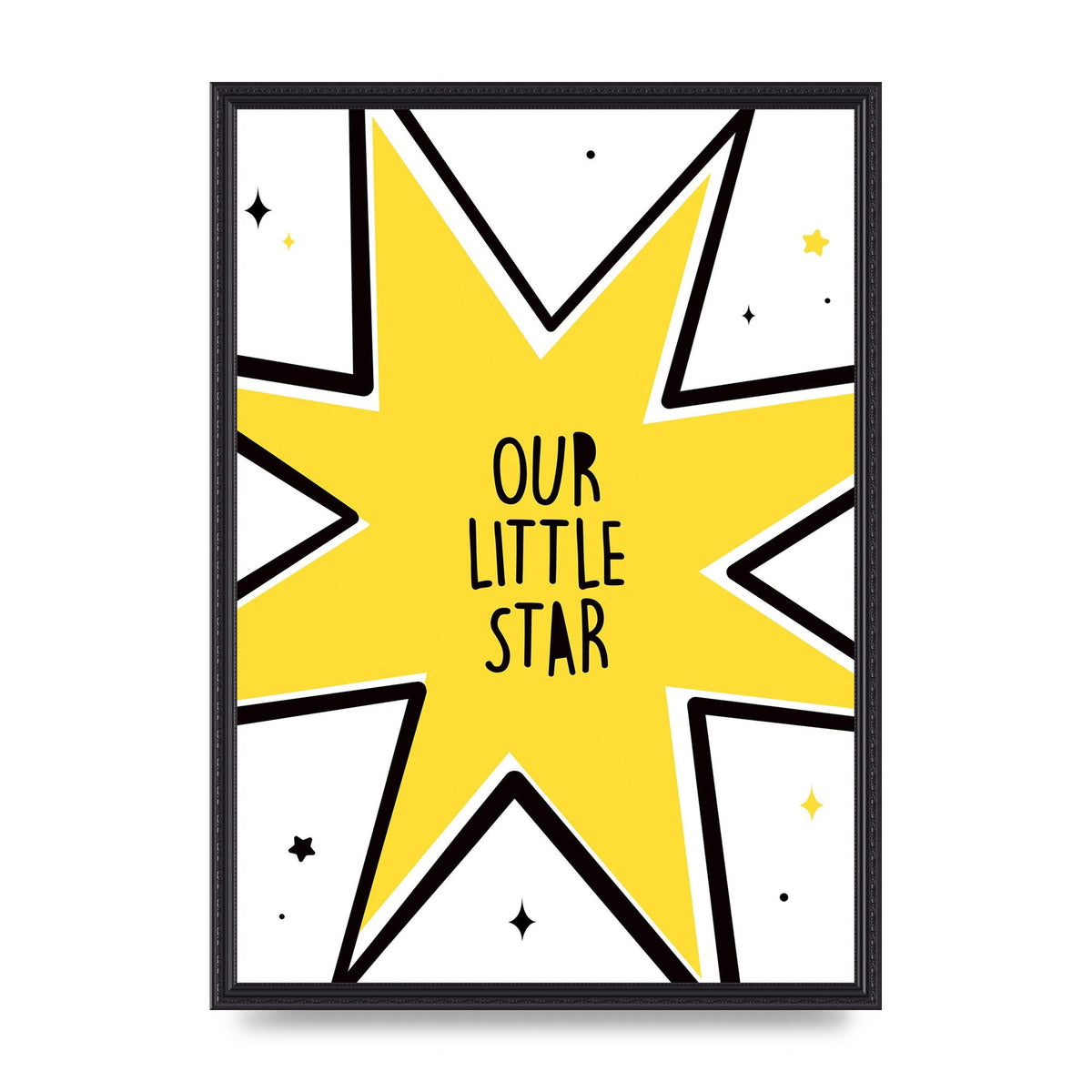 Our Little Star Wall Art - A2 framed