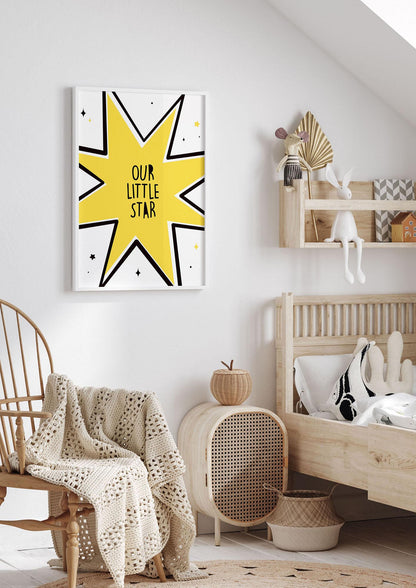 Our Little Star Wall Art - nursery 1